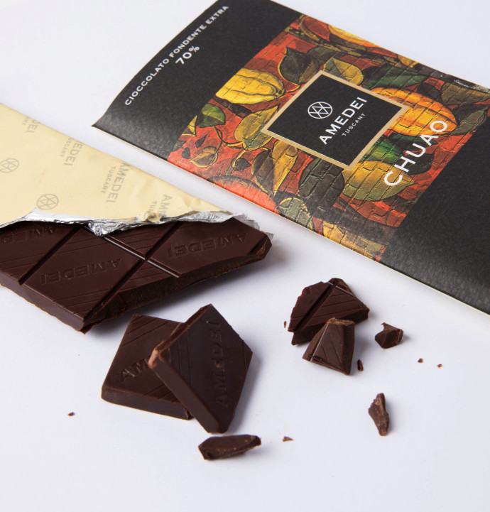 bar dark chocolate bar 70% chuao  128.